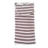 Lilla og råhvid stribet Nørgaard På Strøget 101 BW Stripe bluse hos MAAK Shop - Trico Purple model 101676